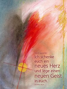 Jahreslosung im Verlag am Birnbach - Motiv von Stefanie Bahlinger, Mössingen