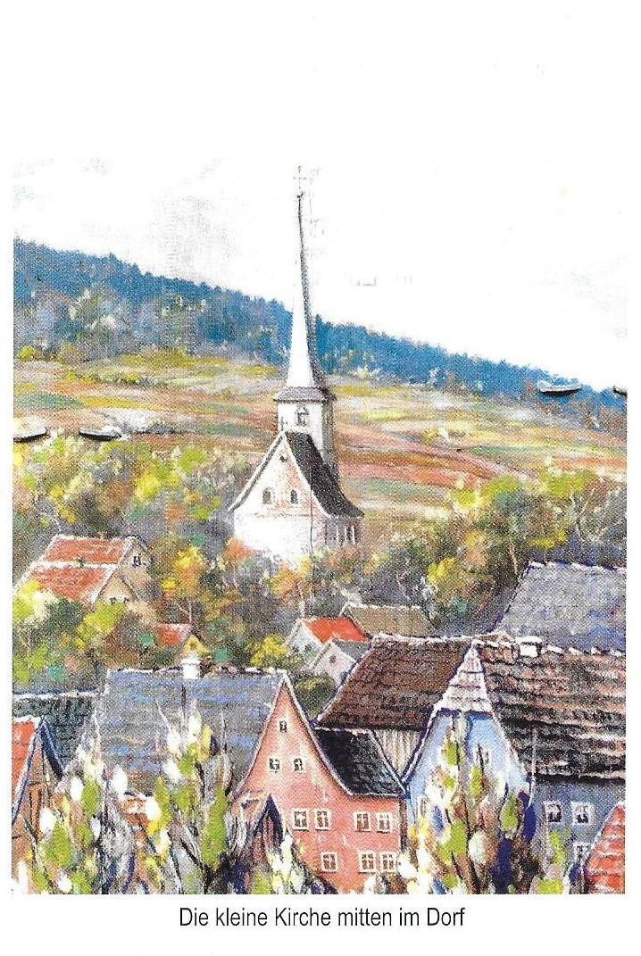 Die kleine Kirche mitten im Dorf