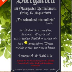 Biergarten im Pfarrgarten