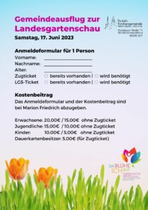 Gemeindeausflug zur Landesgartenschau