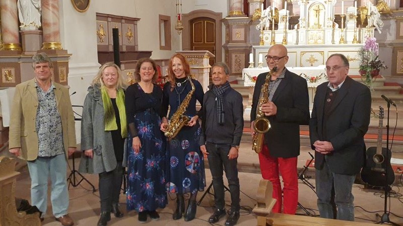 Verena Gass und Kollegen, kath. Kirche Hilders