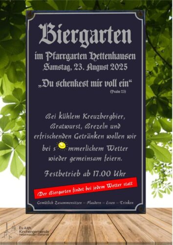 Biergarten im Pfarrgarten