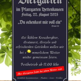 Biergarten im Pfarrgarten 2025